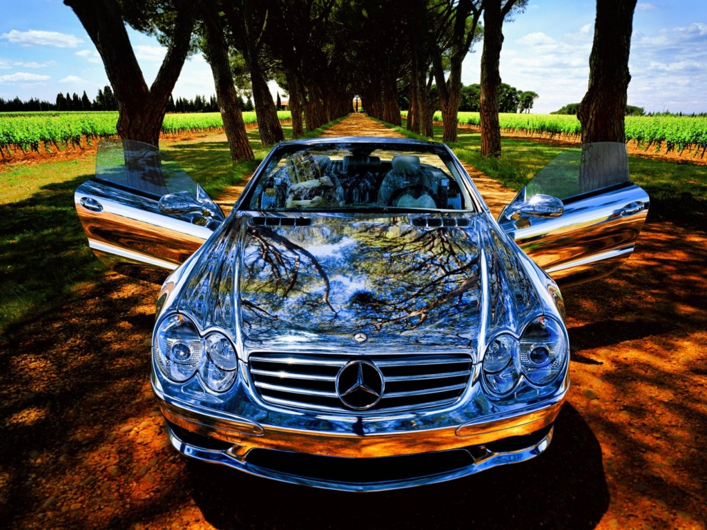 Abstract Mercedes Car HD Wallpaper