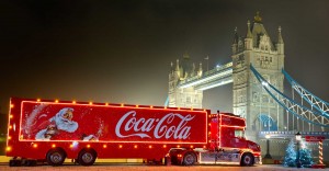 Beautiful Coca Cola Truck Near London Bridge