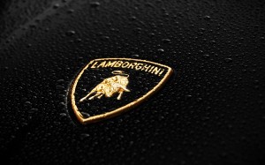 Lamborghini Golden Logo HD Wallpaper