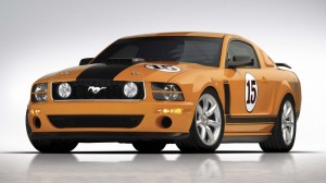 Orange Ford Car HD Wallpaper