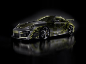 Download 3D Techart Porsche Turbo Hd Wallpaper