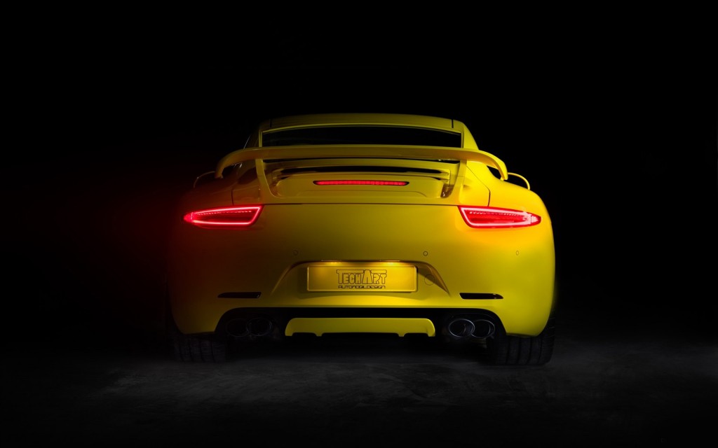download Techart Porsche Light Up Hd Wallpaper