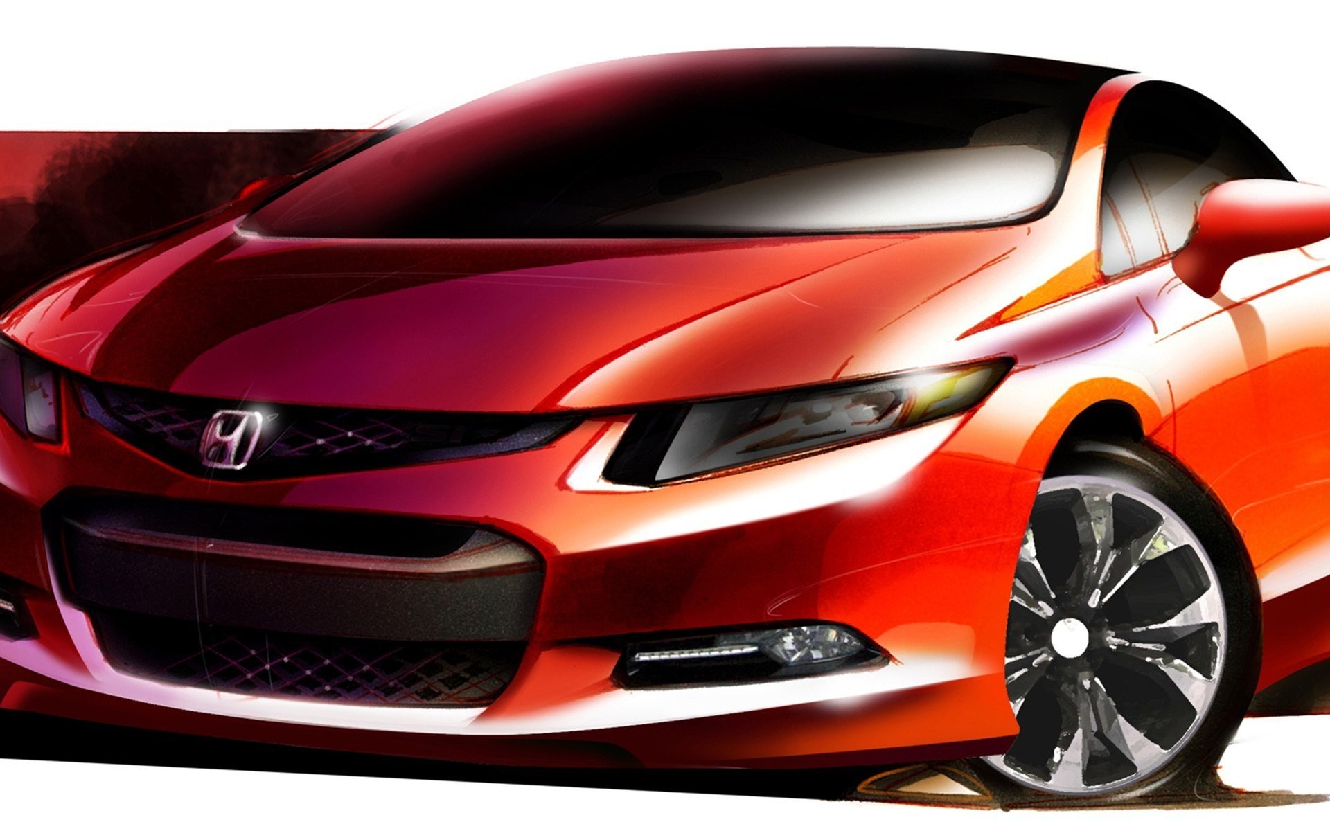 Awesome Honda City Sketch HD Wallpapers - My Site