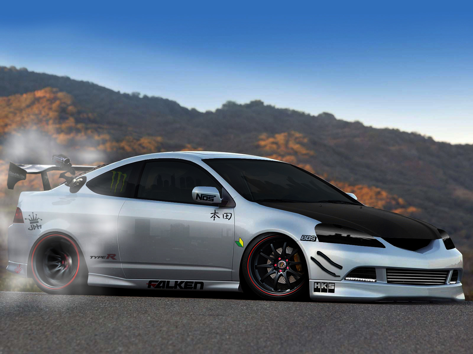 Drifting Acura RSX HD Wallpaper - 9to5 Car Wallpapers