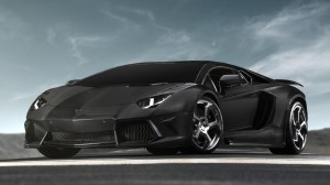 Black Lamborghini car 