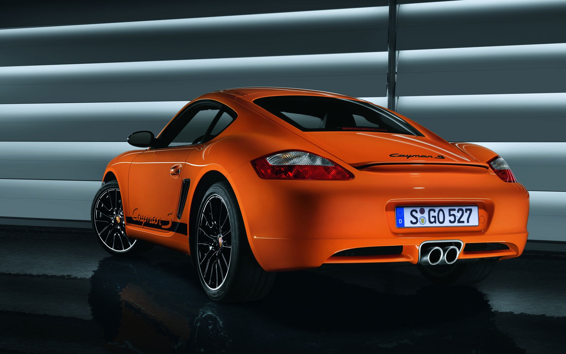 Orange Porsche Cayman car - My Site