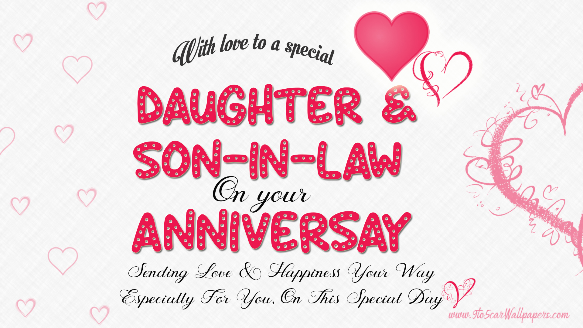 wedding anniversary cards for daughter and son in law