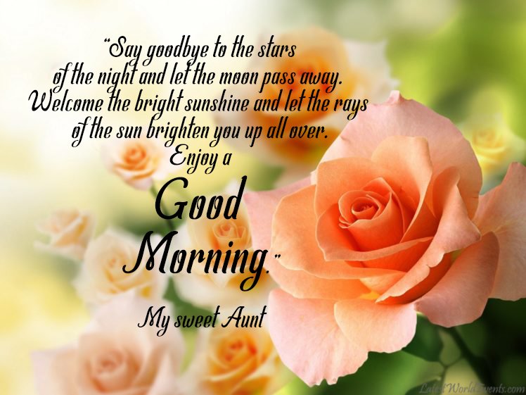 Good Morning Aunt Quotes Images - 9to5 Car Wallpapers