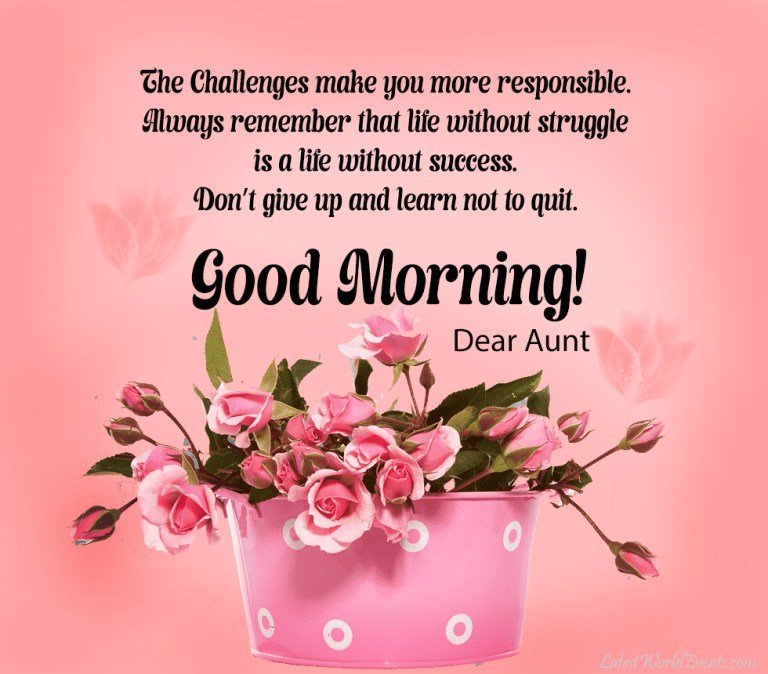 Good Morning Aunt Quotes Images - 9to5 Car Wallpapers